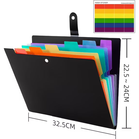 Fenmay 7-Pocket Expanding File Folder 3 Pack, Durable Accordion Document Organizer