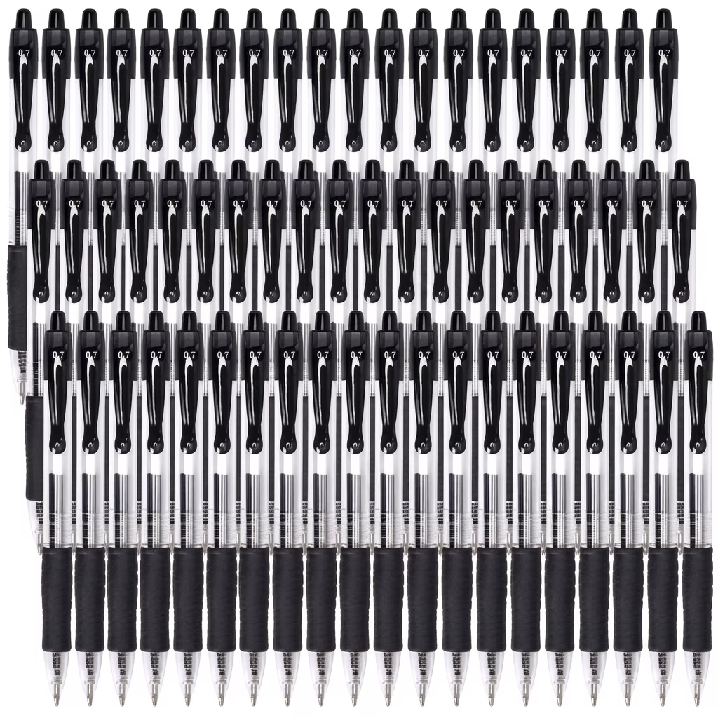 Fenmay Gel Pens,2 Pack 30 Retractable Black Gel pens,Smooth Writing(0.7mm) gel ink pens for office & students