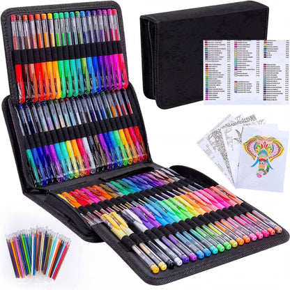 Fenmay 160 Pack Glitter Gel Pens 80 Pack Gel Pens with 80 Refills for Adult Coloring Books for Drawing, Doodling
