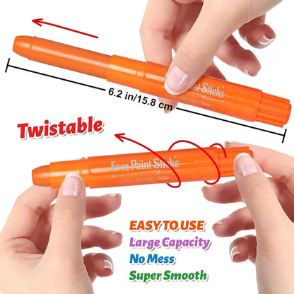 Fenmay Face Painting, 12 Colors XL Washable Face Body Paint Crayons Sticks, Non-Toxic Safe Smooth Makeup Painting Pen