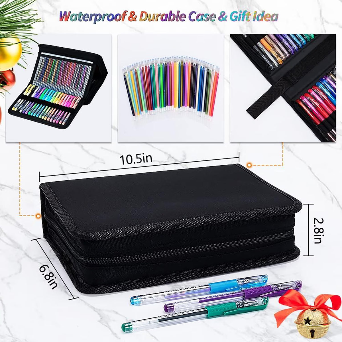 Fenmay 160 Pack Glitter Gel Pens 80 Pack Gel Pens with 80 Refills for Adult Coloring Books for Drawing, Doodling